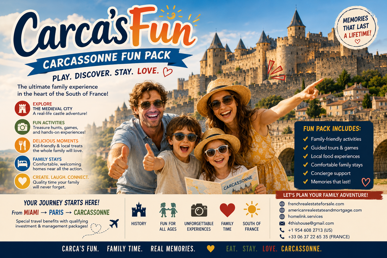 Concept de campagne familiale Carca’s Fun
