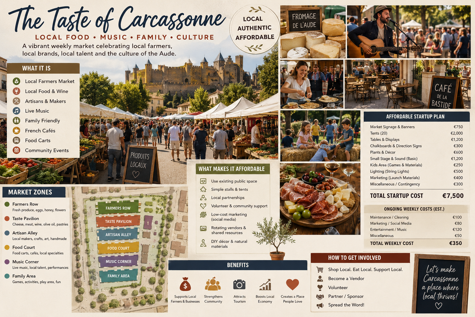 Concept de marché Taste of Carcassonne